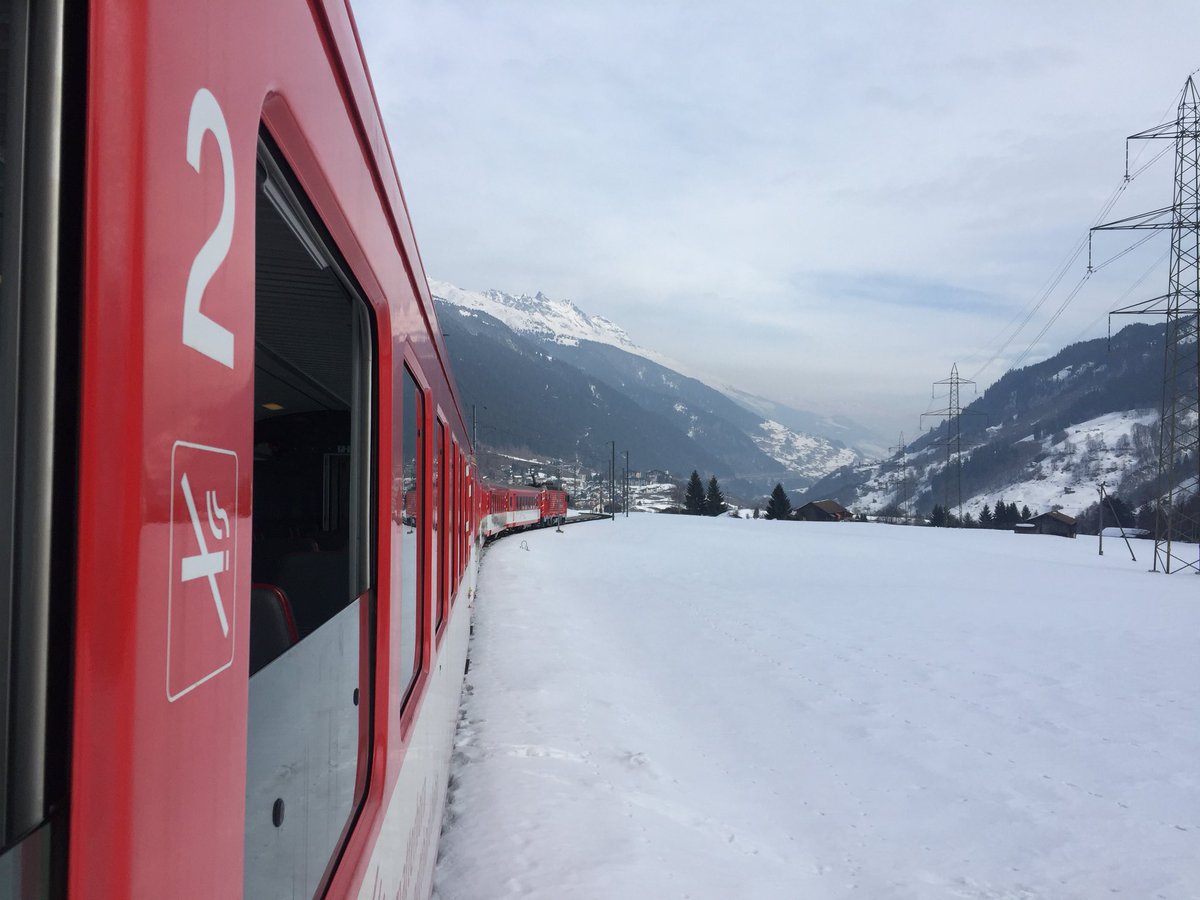 AndyBTravels's tweet photo. The ride from Disentis to Chur on the  Rhätische Bahn.. https://t.co/7S7f02ogv1