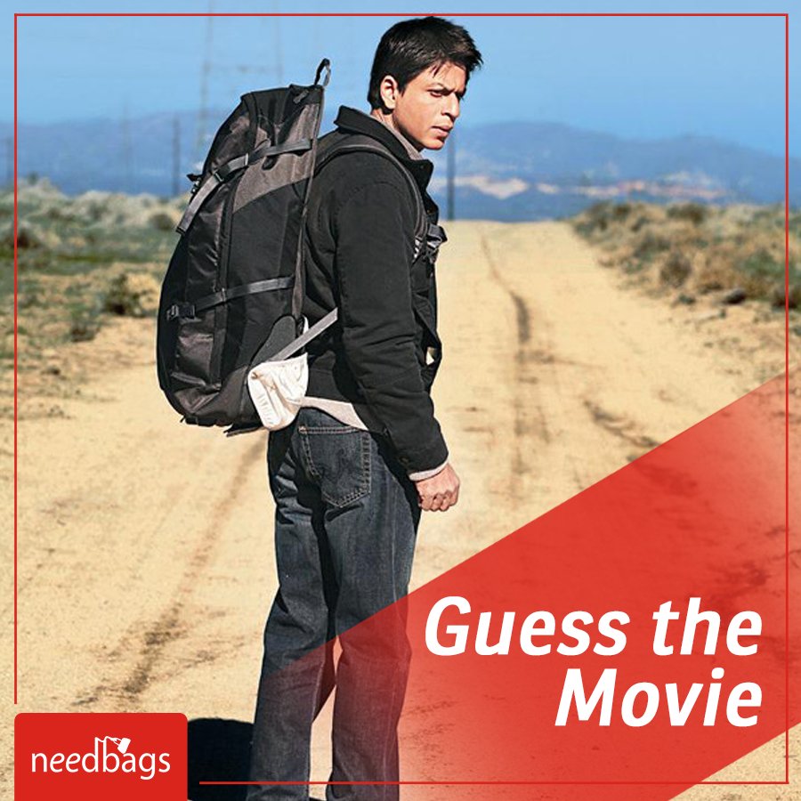 NeedBags_India's tweet photo. Can you guess this image is from which movie? And to guess you need not to be a Shah Rukh Khan’s fan.
#MovieQuiz #NeedBags #Bags https://t.co/EMVQtDyOSg