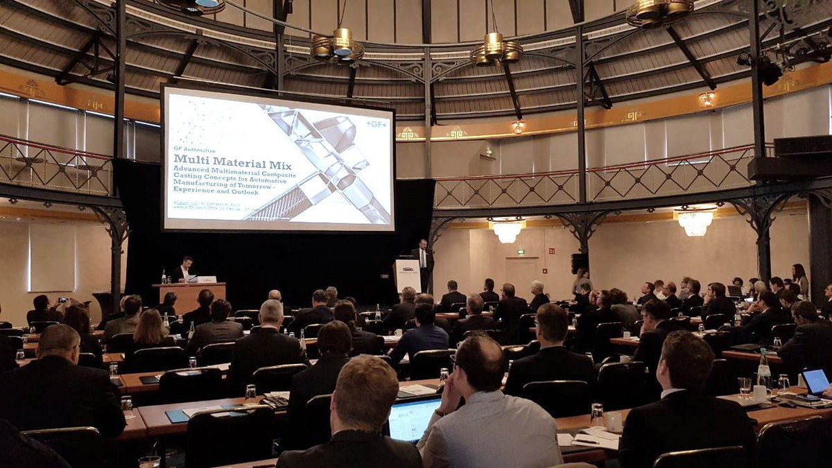 GeorgFischer's tweet photo. Materials expert Michael Just from GF Automotive held a speech at an expert symposium in Stuttgart (DE) this week. More on his focus topic multi #MaterialMix: https://t.co/jl4D9S7MEM https://t.co/dR98lx0OOy