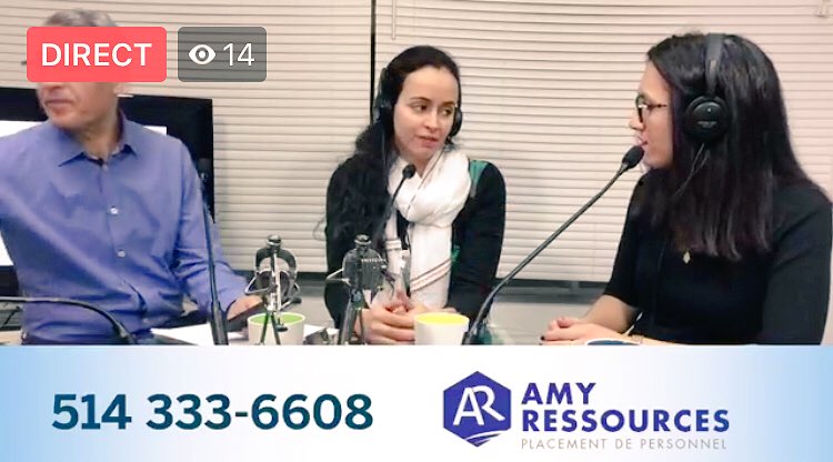 Institut_F's tweet photo. 🎙Hier notre présidente @AsmaaIbnouzahir était au micro de MFM Radio Montréal dans l’émission #Binatna pour présenter les programmes de #InstitutF. On remercie Abdou et Meryem pour leur accueil. Et merci aux auditeurs pour leurs messages bienveillants ➡️https://t.co/88qIZI5aTs https://t.co/lMIS5IieiE