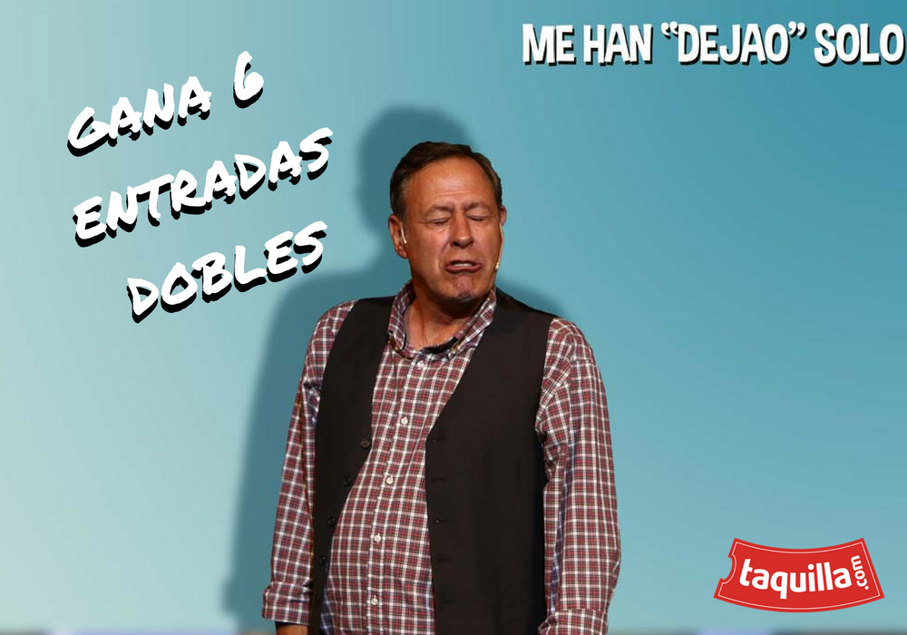 TaquillaCom's tweet photo. 🎉SORTEO🎉 ¿Te gusta el humor? Sorteamos 6 entradas dobles para ver a @sinaciotv en 'Me han dejao solo', la segunda parte de 'Hasta aquí hemos llegao' 😁😁👏 ¡Hay MUCHAS posibilidades de ganar! 

¿Cómo participar? ➡Follow + RT + Comment mencionando a un amigo 🙂 https://t.co/xnxEJ6YJGf