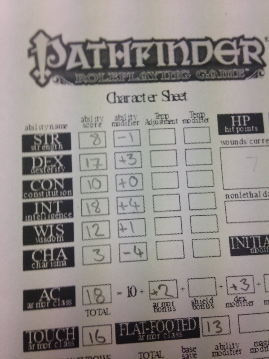 drakkendrawings's tweet photo. My pathfinder character actively makes diplomacy worse by just being at the meeting.
#rpg #pathfinder #dumpstat https://t.co/YDng22SJ7J