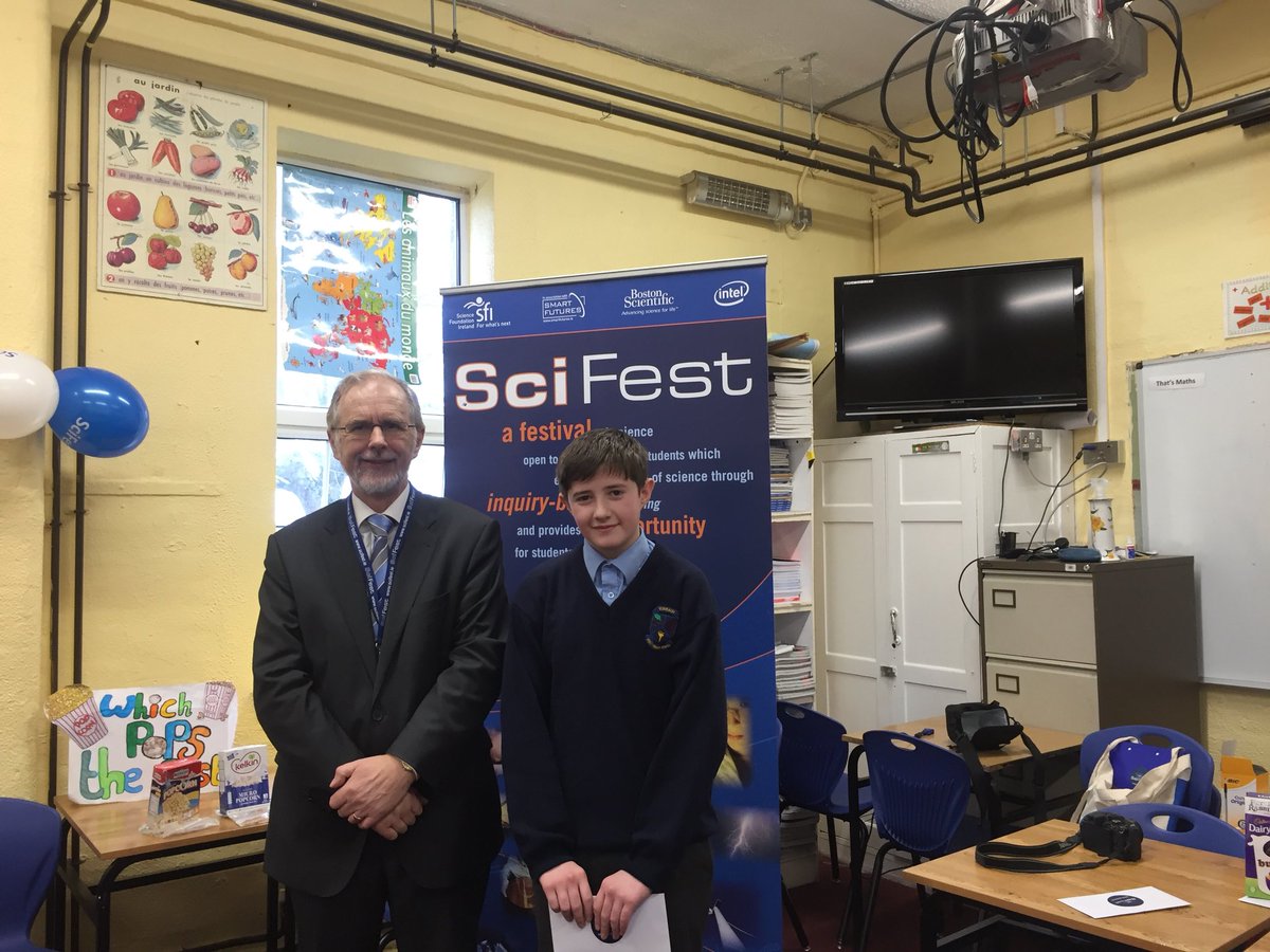 Well done to all who took part in the Scifest Science Fair. Well done to the First Year winners #scifest #scifestatschool #sciencefair