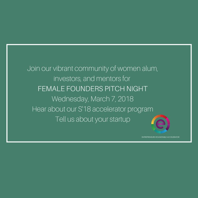 Join us on Wednesday, March 7 for our ♀️Founders Pitch Night. Learn about our accelerator program; meet staff, alum, mentors, and investors. Deets: bit.ly/2sObrm4