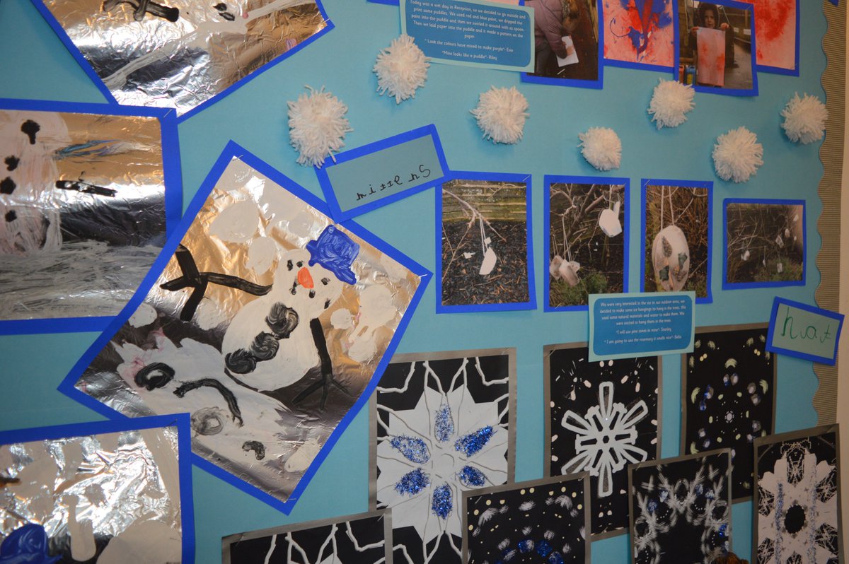 YR have been creating a wonderful wintry display in the entrance hall —pop in and have a look!