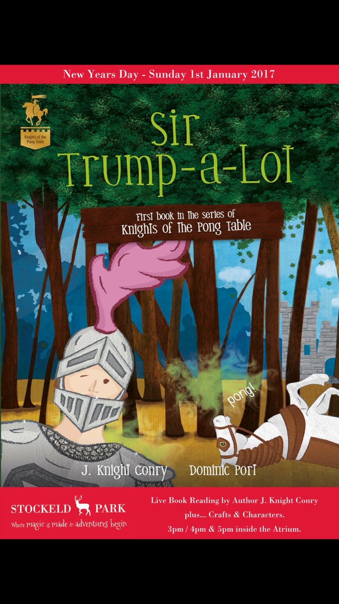 JKnightC_Author's tweet photo. @realDonaldTrump Hello Mr Trump🙋🏼‍♀️ Please would you be kind enough to retweet my debut children’s book called Sir Trump-a-Lot?It’s the 1st book in my collection #KnightsofthePongTable.My publishers #AustinMacauley are based  in #TrumpTowers NY &amp; also London.Thanku so much🙏 https://t.co/wg4FwLT69x