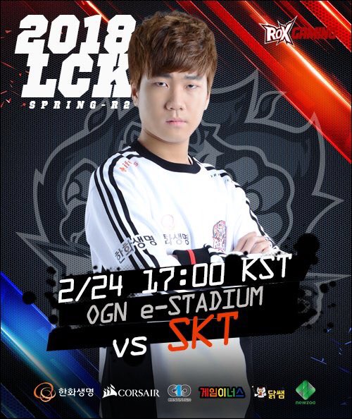 roxgaming_br's tweet photo. [Guia de jogos da #ROXTigers]

2018 #LCK SPRING R2
vs SKT T1, 24.02.2018 (sáb) 5:00 (Brasília)
Vamo que vamo! #ROXWIN! 😍

#lol #ROXWIN #ROXTigers #Rox #OGN https://t.co/RYFjaojjJL