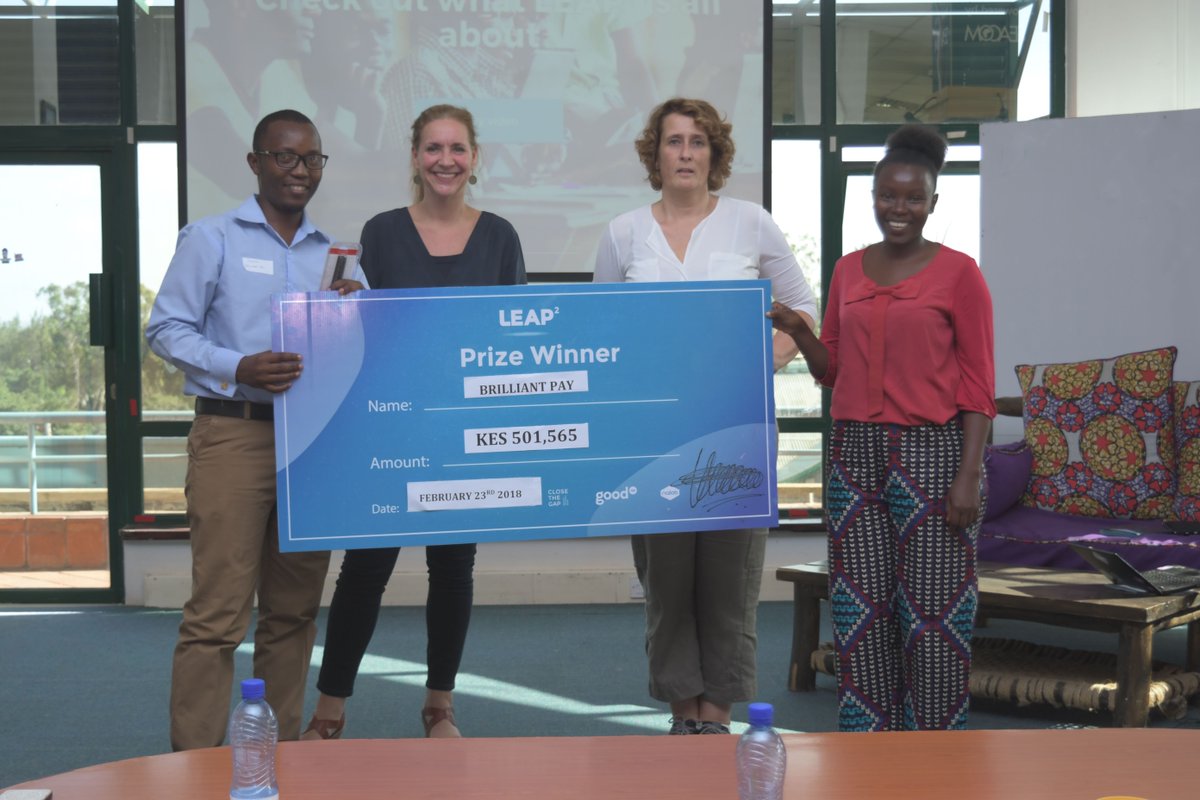 LEAP_2's tweet photo. Congratulations @BrillantPay for fundraising 50% of your crowdfunding goal and receiving the matching fund with @Rabobank @CloseTheGapInt @GoodUpHQ @thenailab https://t.co/ws6JLt1eVJ