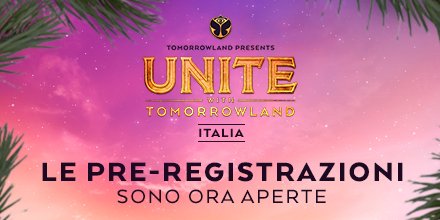 OVERMINDmilano's tweet photo. Amici in Italia, per la prima volta nella storia del festival UNITE with Tomorrowland arriva per connettervi con le terre sacre di Tomorrowland! 

La pre-registrazione su https://t.co/VEyrtEwi3M 

è l'unica chance per assicurarti il tuo biglietto! https://t.co/O5SzPtjP5r