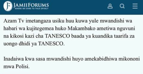 yusufugrip's tweet photo. Sasa imekuaje TANESCO wanakamata watu? @ESosten @vicentkazimoto @KennedyMmari @zeaggrey @ManenoIzaak https://t.co/XY4fj6OQHM