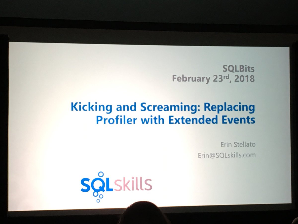 PshemekKoosh's tweet image. A litlle kicking and more screaming shortly. Maybe finally I decide to use xEvents..? #SQLBits #sqlbits2018