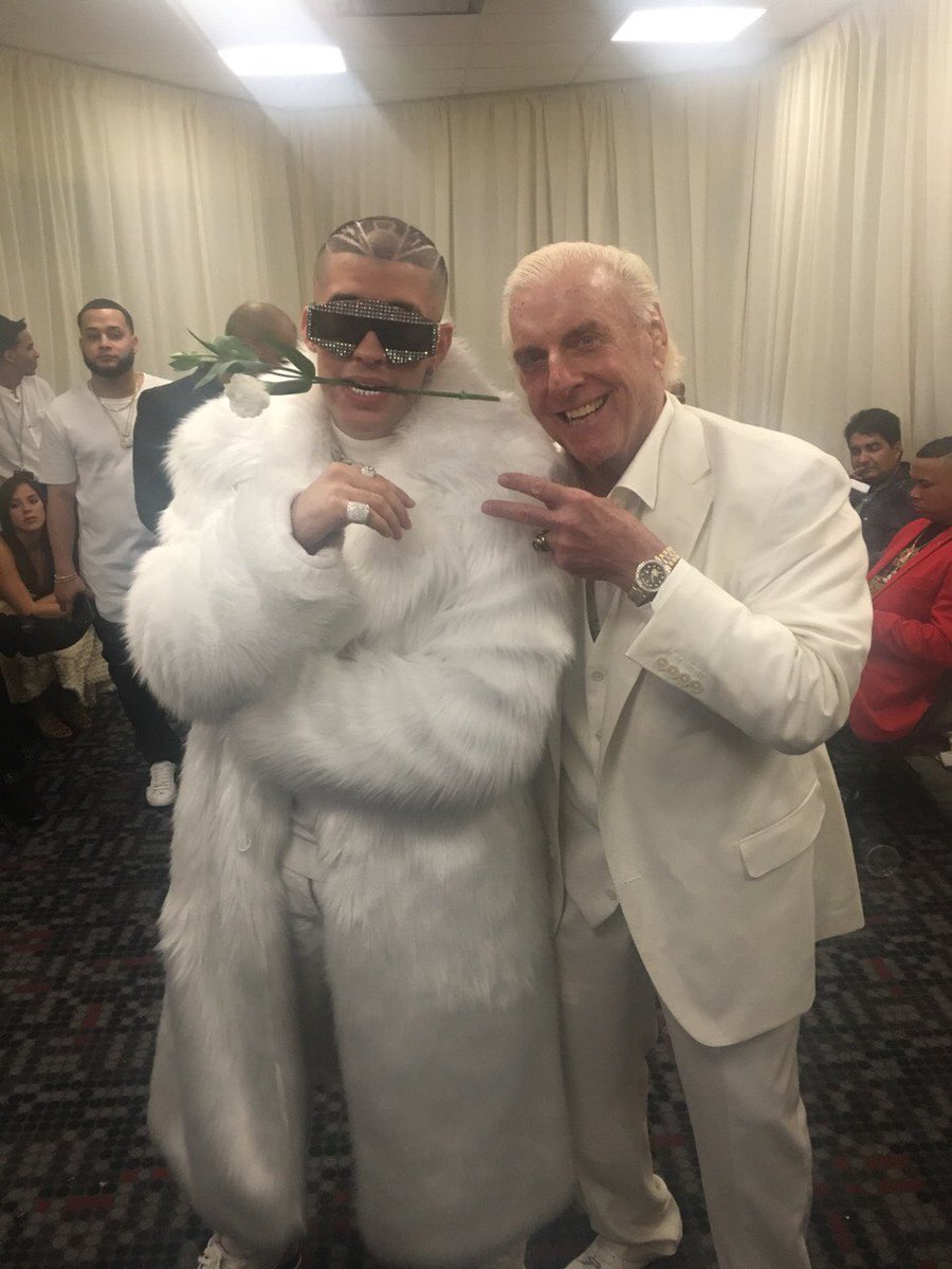 Squad Last Night At @premiolonuestro ! What An Experience! WOOOOO! @badbunnyPR @DJLUIAN @CamFordham55 @wonderouswendy1