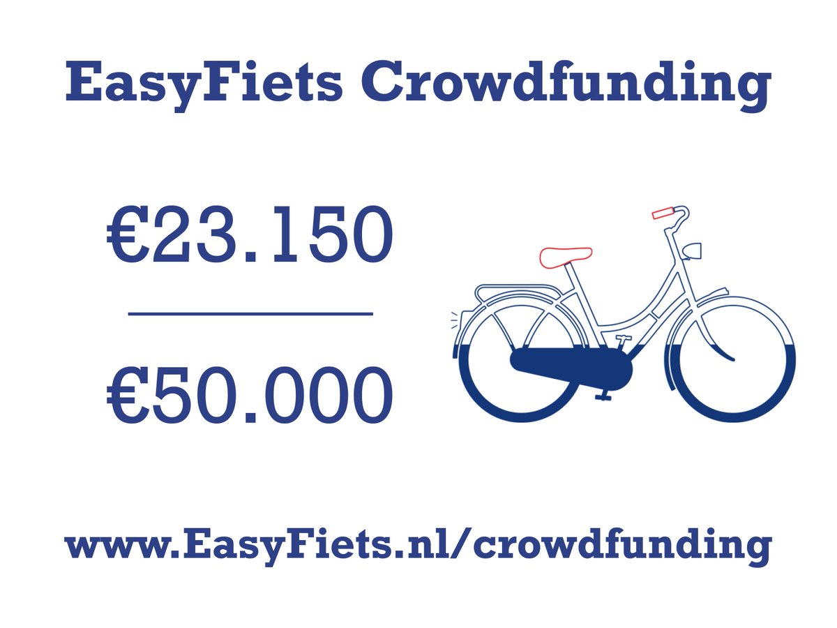 WOW! Begin deze week ging de teller net over de €10.000, nu gaan we al over de €20.000 heen! En dat na amper een week!!! Op naar de €50.000! 💪💪💪
#crowdfunding #recyclefabriek #leiden #alseenraket #circulaireeconomie #recyclen #circulairfietsen