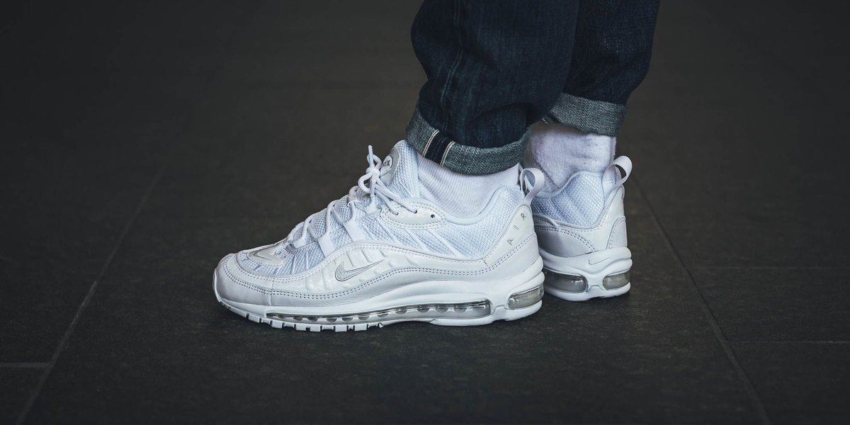 nike air max 98 white pure platinum
