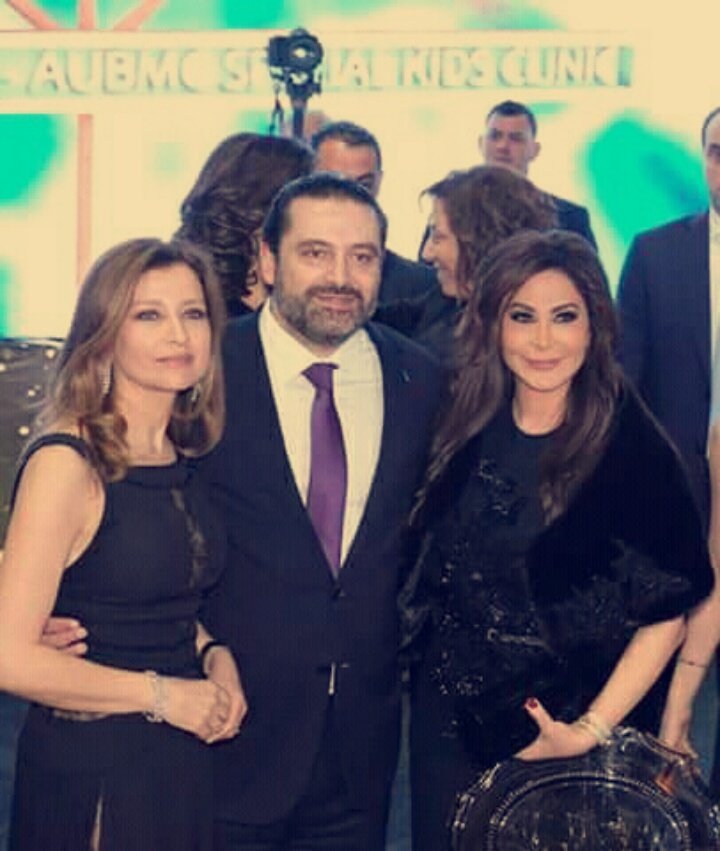 charki_bouchra's tweet photo. Elissa and Saad Hariri at a special charity dinner for #openmindslb # Beirut 💙💙💙💎💫💥🎤😍 @elissakh @saadhariri https://t.co/46Bq6y2zrk