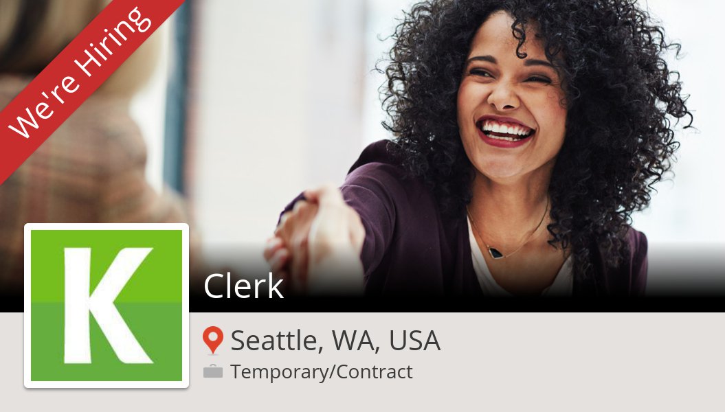 shellybaber's tweet photo. Are you a #Clerk in #Seattle? #KellyServices is waiting for you! #job https://t.co/z4s03ZPmLY https://t.co/aZzzNAGFE0