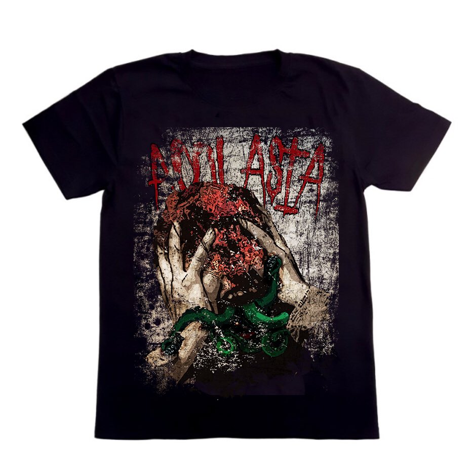 【💀プレゼント企画💀】
acOlaSia マーチ風「Headache 」tee
・応募方法 RT&amp;follow
・抽選1名様
・ブラック XL
・〆切 2/25
・鍵垢対象外
#acOlaSia