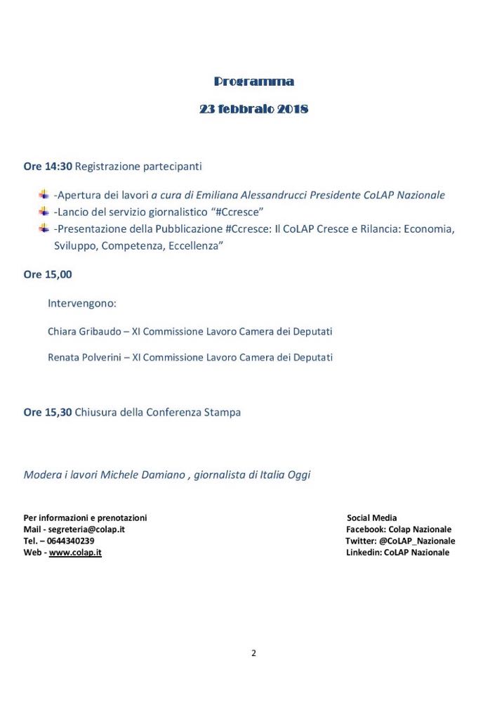renatapolverini's tweet photo. Colap Nazionale - CRESCE E RILANCIA: ECONOMIA, SVILUPPO, COMPETENZA, ECCELLENZA
#Ccresce #siamofiduciosi

CONFERENZA STAMPA
Dalla Sala Stampa - Camera dei Deputati in Via della Missione 4, Roma. https://t.co/S4GQ9d100v