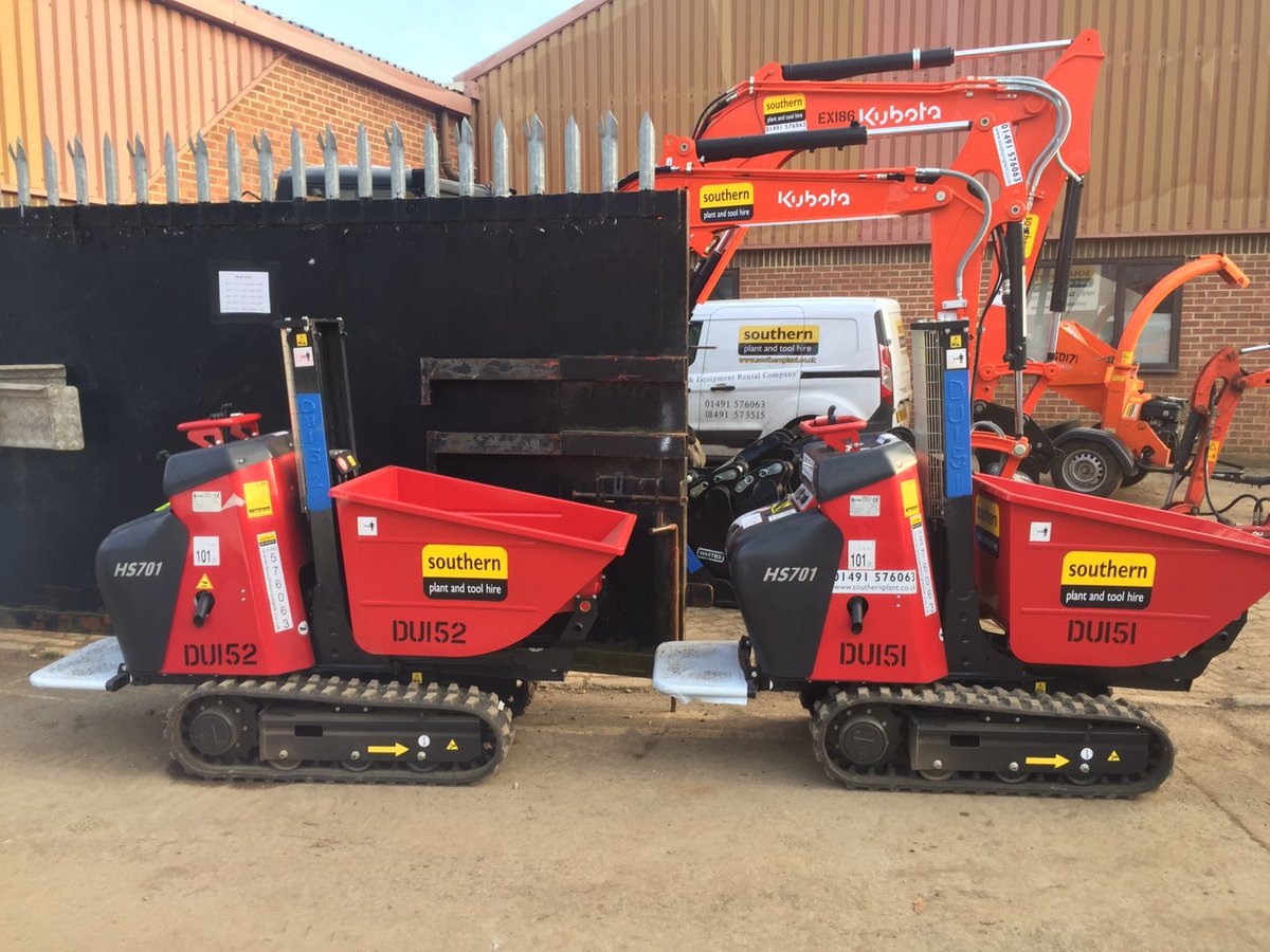 Southern_Plant's tweet image. New Hinowa HS701 Tracked Dumpers fleeted and ready for hire #happydumpday