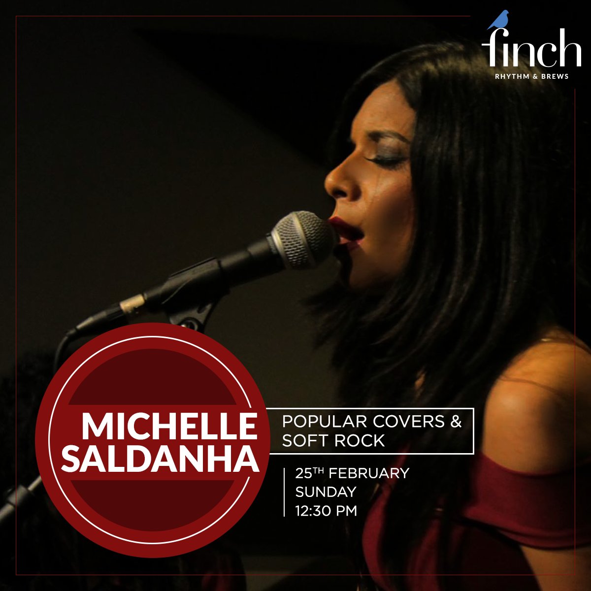 thefinchmumbai's tweet photo. Make way for #MichelleSaldanha as she makes your Sunday Brunch special!
Get your dose of Soft Rock mixed with some beautiful Covers.
Time: 12:30 PM
Come over to the Finch.
#LetsGoFinch
---------------------------
@furtados and @HarmanProIndia https://t.co/rfMvIEI8zr