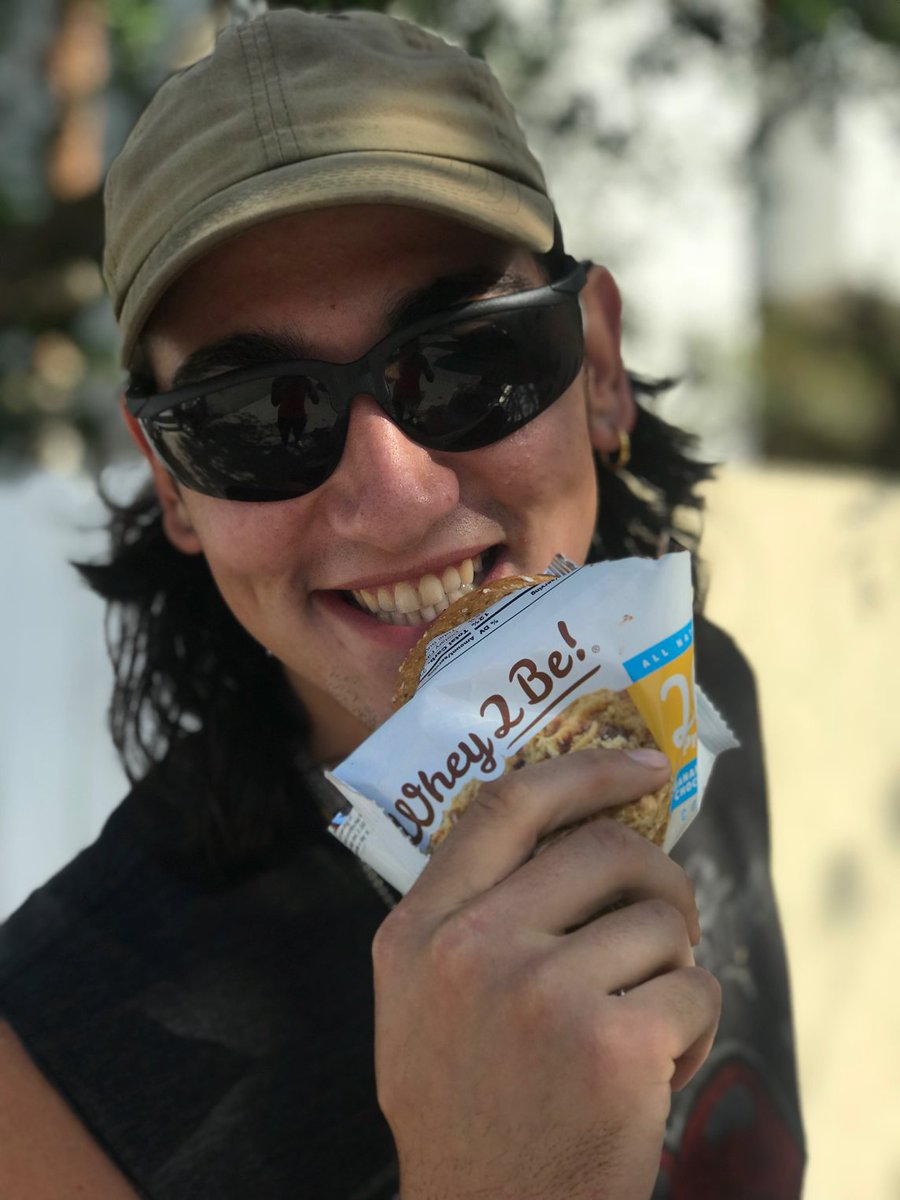 Whey_2_Be's tweet photo. "My day isn't over until I eat a Whey 2 Be! cookie!" -Alex S, FL. #Whey2Be #FanFriday #Protein #WheyProtein #ProteinCookie https://t.co/Q0BsQQvxDz