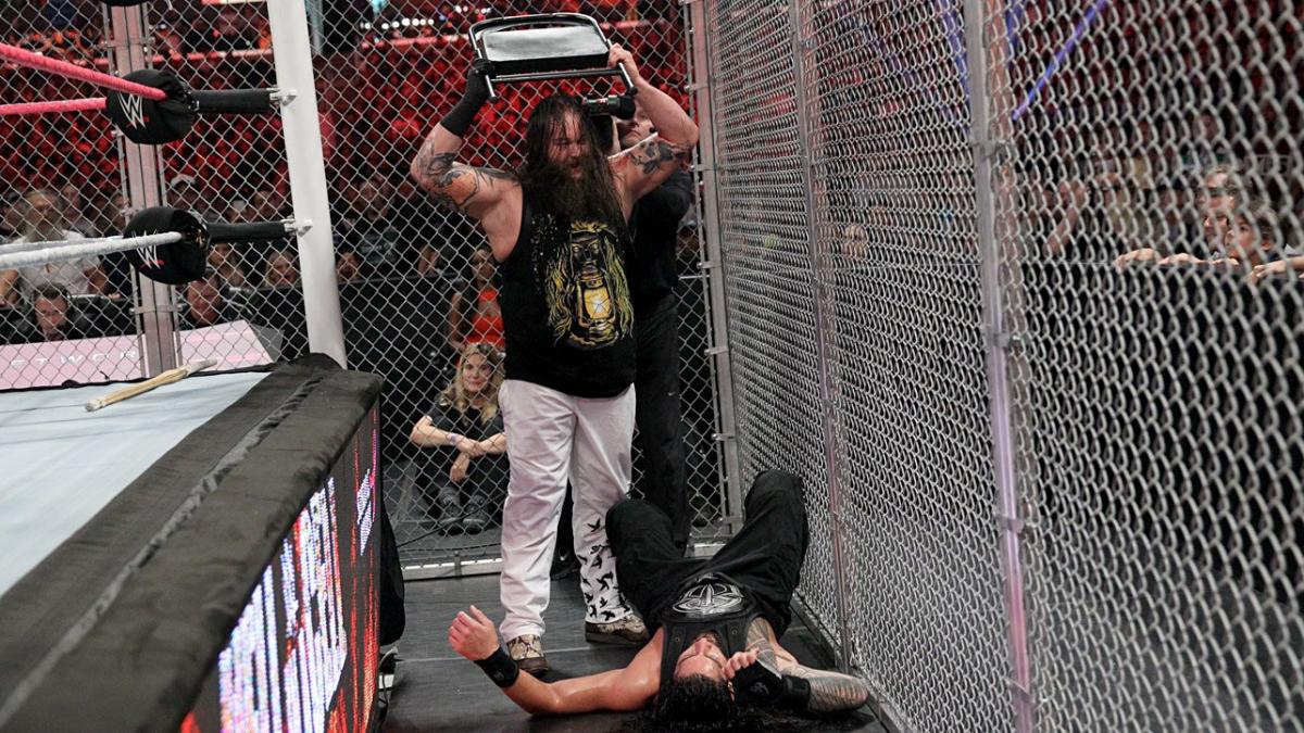 TheEraOfWyatt's tweet photo. Bray and Roman have really good chemistry in the ring. The ultimate good versus evil battle. Here's a banger from them and probably the best match between them two. Hell in a Cell 2015. If you never saw it, check it out now! #BrayWyatt #RomanReigns #HellInACell2015 #HIAC https://t.co/vHfHmlwjNd