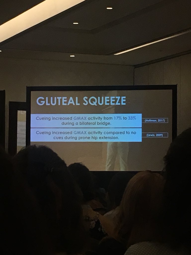 HannahWillms's tweet photo. Morning started with a little glute activation in 3D Trunk Activation for the Female Runner. Fun fact: doing at a bridge at 135degrees of knee flexion vs 90degrees ⬇️ hamstring activation to get true glute strength measures 💁🏼‍♀️ @ATSUDPT #aptacsm #atsudpt  #beglutiful https://t.co/xwjBFdcNX8