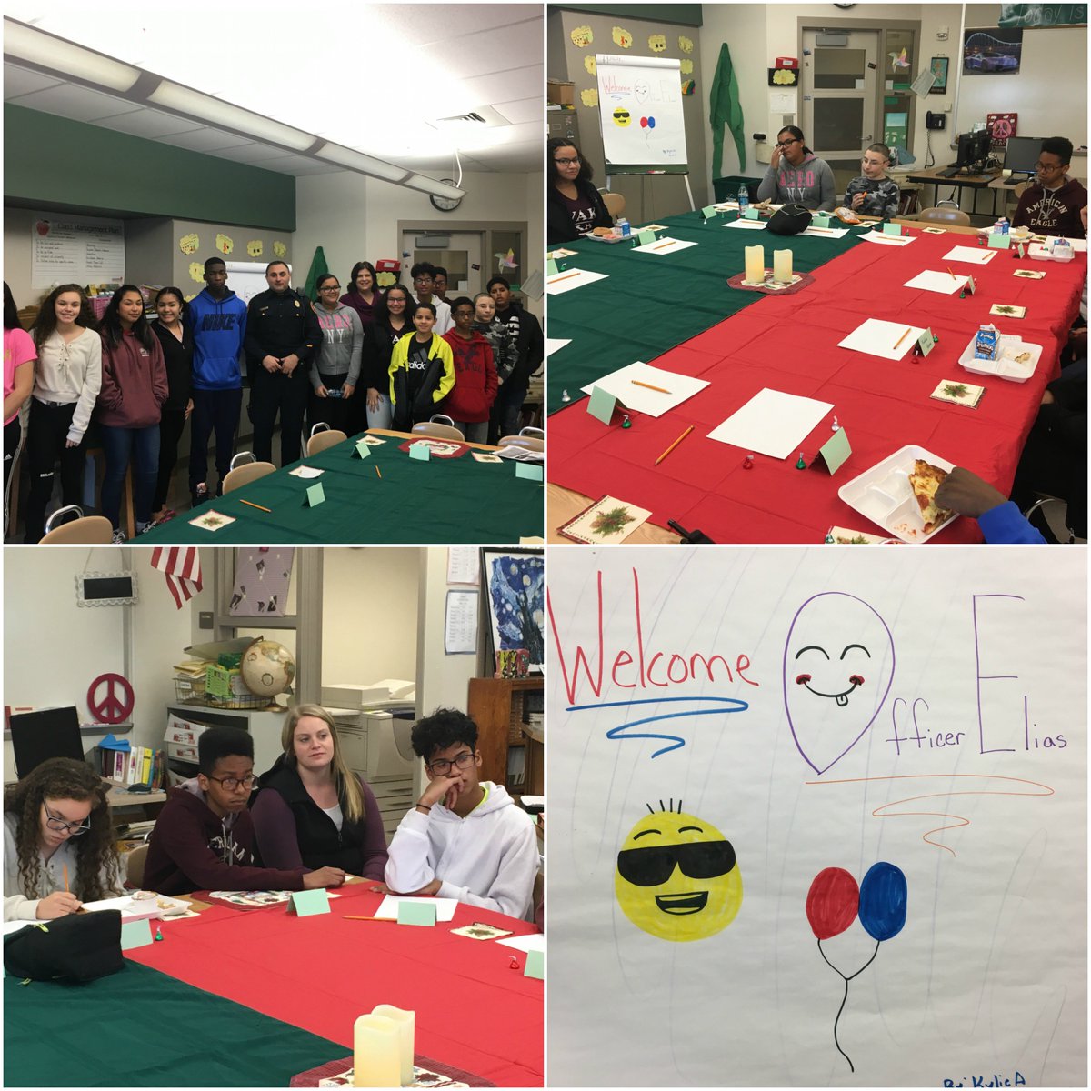 NortheastReads's tweet photo. In our December Career Cafes students learned about a career in law enforcement from Officer Elias, and about the business and nursing professions from BASD alumni Lauren and Elaine! @BASDnortheast #basdproud https://t.co/pLf0faeL8T