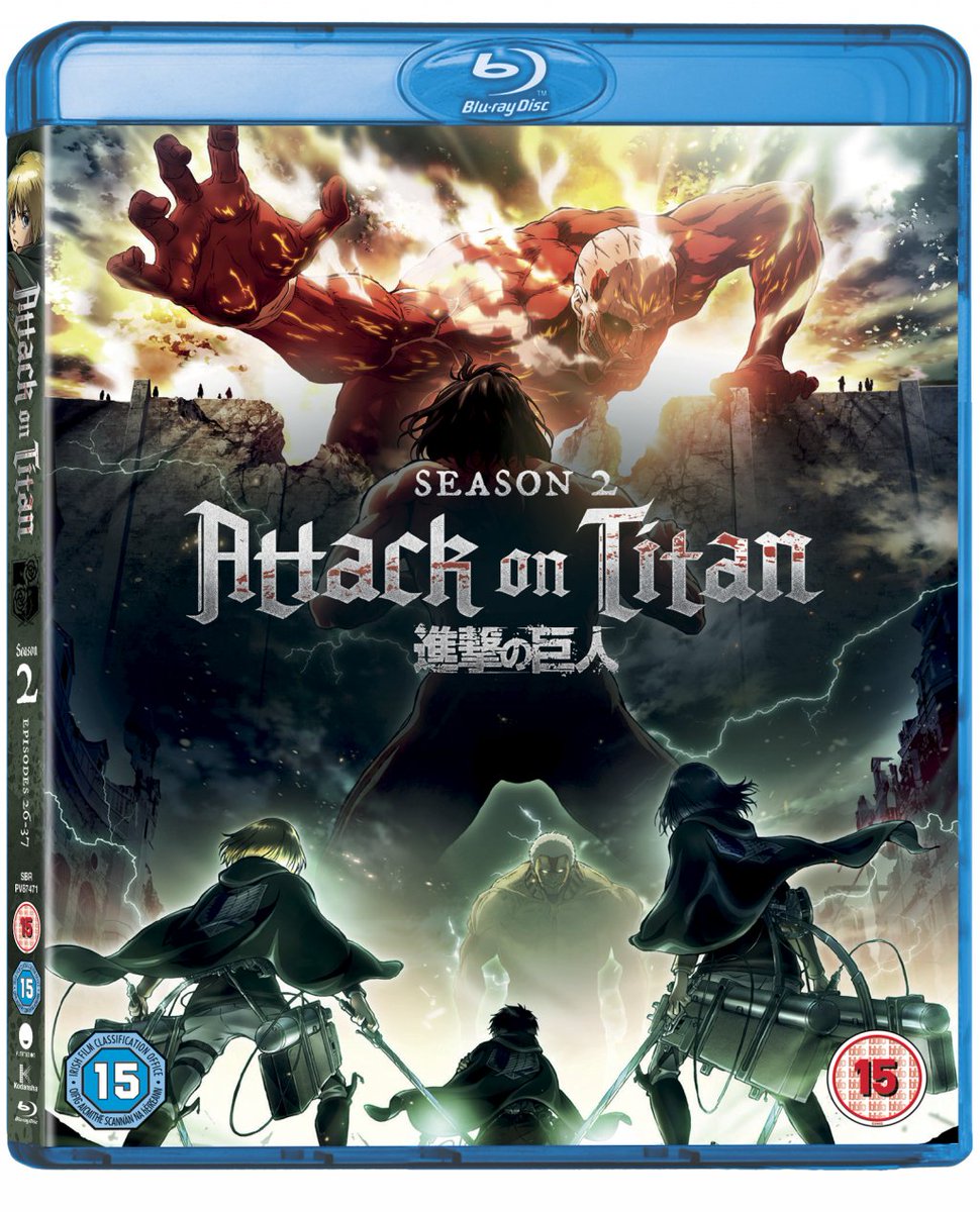 GameGrin's tweet photo. Win a copy of Attack on Titan Season 2 Blu-ray @koeitecmous #win #competition #bluray #attackontitan | https://t.co/lY7mHO9VP6 https://t.co/kL6Ab6FE75
