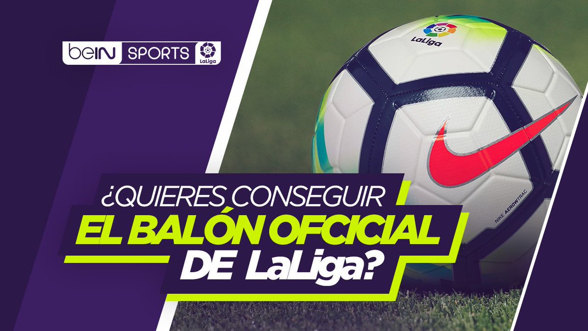 CONCURSO | ⚽️ ¡Regalamos un balón oficial de <a href="/LaLiga/">LALIGA</a>! ⚽️

¿Cómo conseguirlos? 🤔

📍 Seguir a @beINSPORTSes 
📍 Hacer RT de este tweet 

#beINLaLiga 

🔔 Si no te quieres perder el <a href="/realmadrid/">Real Madrid C.F.</a> - <a href="/Alaves/">Deportivo Alavés</a> pincha aquí: bein.click/gbwdg
