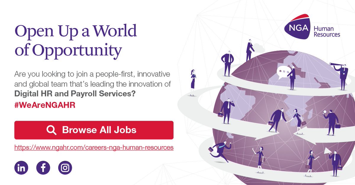 NGA_US's tweet photo. NGA HR is hiring! Take your next career step with #NGAHR and make a contribution to the digital workplace of the future. @NGACareers #wearengahr #greatplacetowork https://t.co/ZxoVvBKaMd https://t.co/MZ08zk3Wub