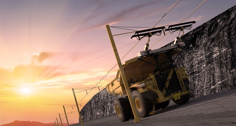 MiningMagazine's tweet photo. #Boliden has initiated a pilot and demonstration project for the #electrification of in-pit truck transports in #Aitik together with partners such as #Eitech, @ABB_Mining, Pon Equipment, @CatMining and @chalmersuniv https://t.co/mHfcmkAUFw @Boliden #mining #futureofmining #Sweden https://t.co/Hsc2ddN3hE