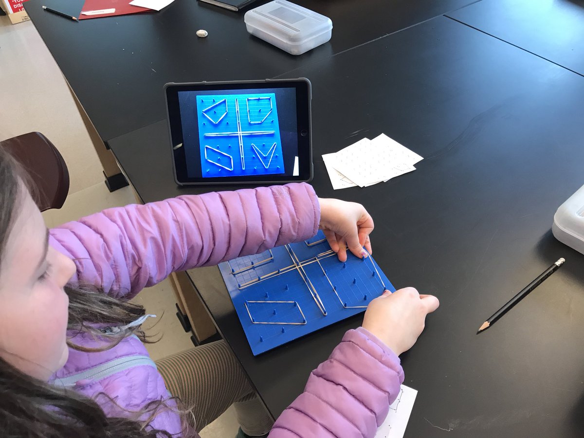 mwilkinson3's tweet image. #Math4 how many different quadrilaterals can you make on a 3x3 geoboard?