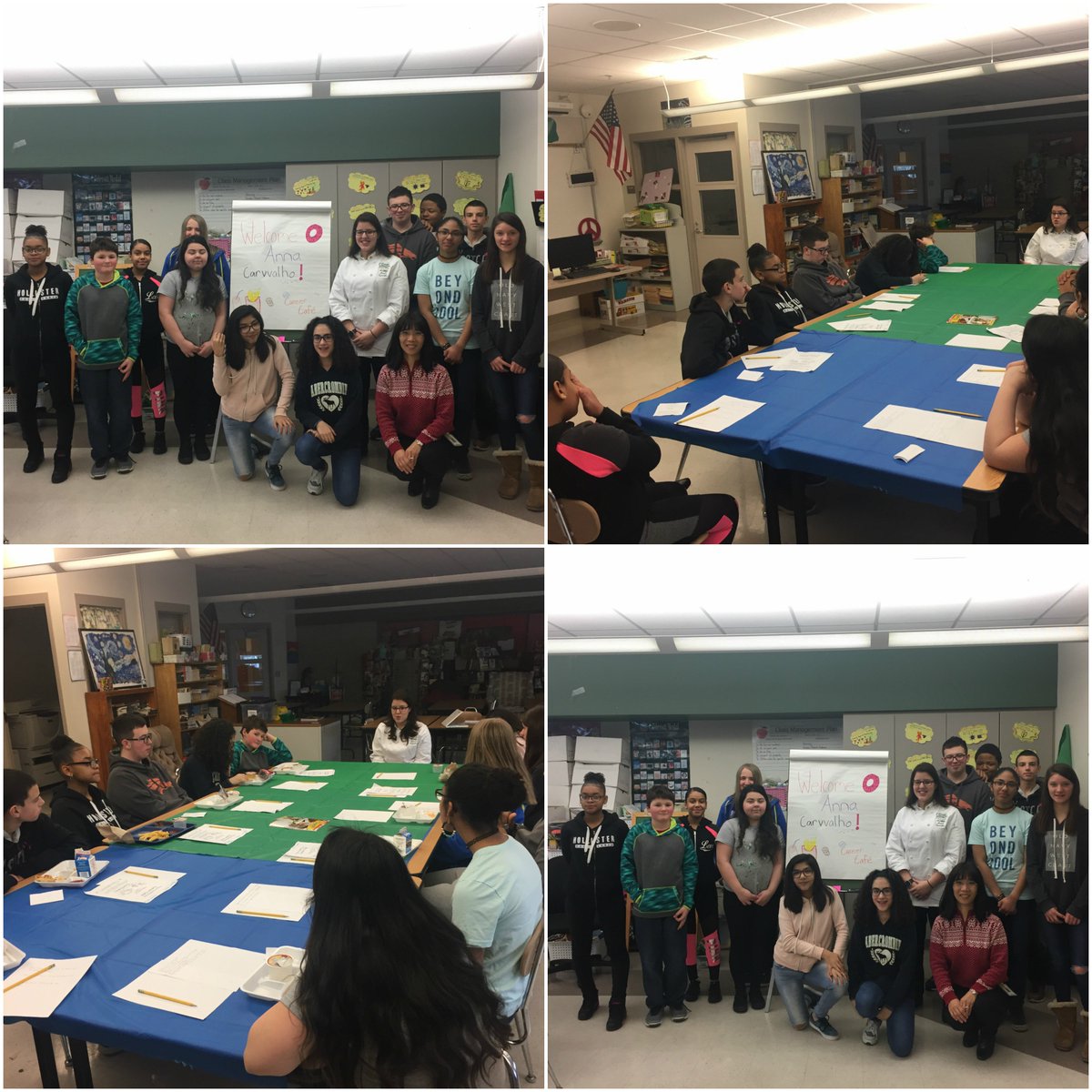NortheastReads's tweet photo. Check out our January Career Cafes! Students spoke with a BASD alumna and Pastry Cook from Emeril's Chop House, an MLB sports writer, and Christmas City Vet! @BASDnortheast #basdproud https://t.co/995zDRI8ij