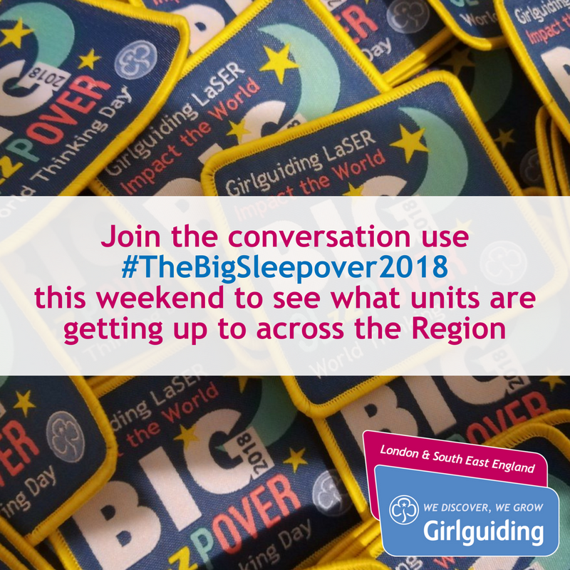 It’s finally here #TheBigSleepover2018 is this weekend! We hope you’re all packed and ready with supplies! For last minute activity ideas check out our pack and don’t forget to register for your badges by 4pm on 28 Feb: bit.ly/2DhTlNi