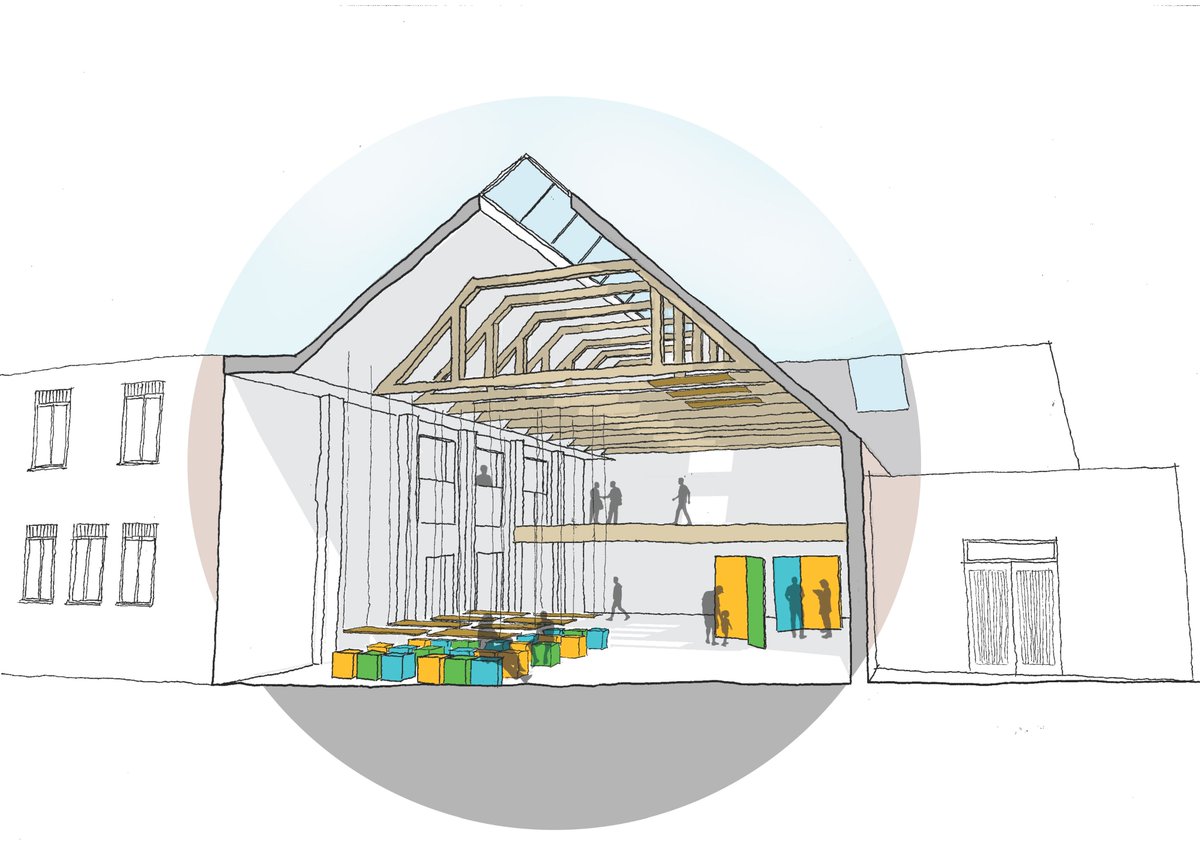 One of the student proposals from this week's live project for the revitalisation of the Gosport Masonic Hall #teamwork #designcharrette #liveproject