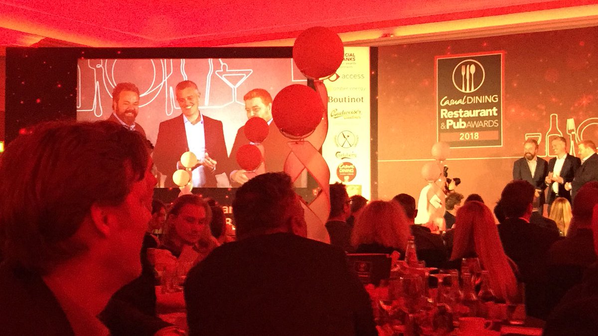 Very proud winners of the Casual Dining Awards "Best Gastro-pub in the UK" - for the second year running! Great work team!