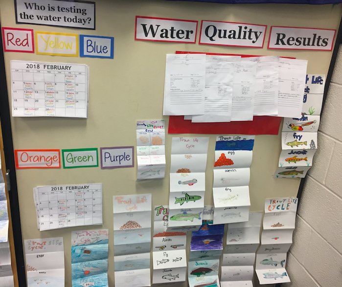BonoKathleen's tweet photo. Trout in the Classroom update
Fish are growing and students enjoying hands-on experiences. #SPMSWCPS #wcpsmd https://t.co/WCWn0j43AL
