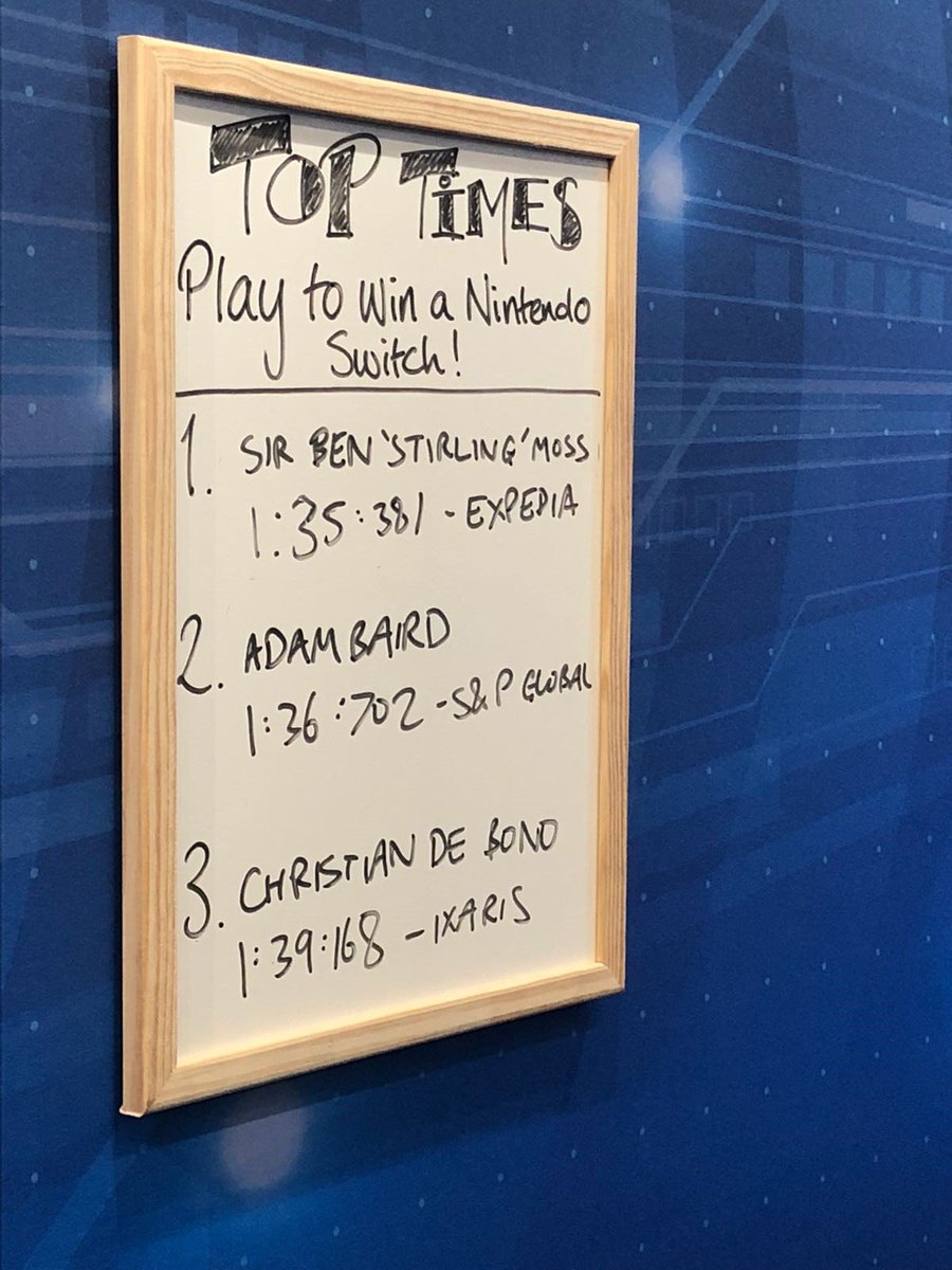 ViadexGlobal's tweet image. Congratulations to Ben Moss, Head of EMEA &amp;amp; Platforms at @Expedia and Mark Nagy from @ncpcarparks for becoming our F1 simulator #TTEShow champs and winning a Nintendo Switch each! Well done! #speedofmemory #TTE2018