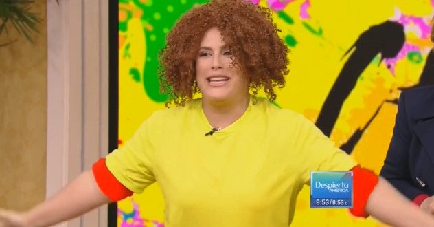 mafiadoramas_'s tweet image. #PrintScreen | Yurisleivy en #DespiertaAmerica. @angelicamaria @angelicavale #Univision