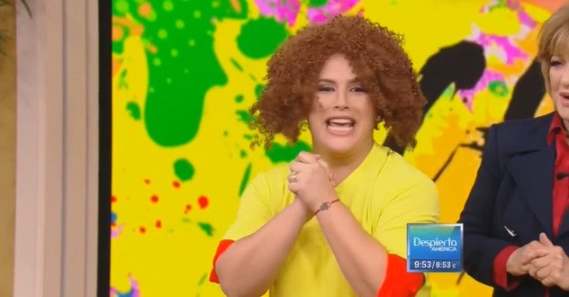 mafiadoramas_'s tweet image. #PrintScreen | Yurisleivy en #DespiertaAmerica. @angelicamaria @angelicavale #Univision