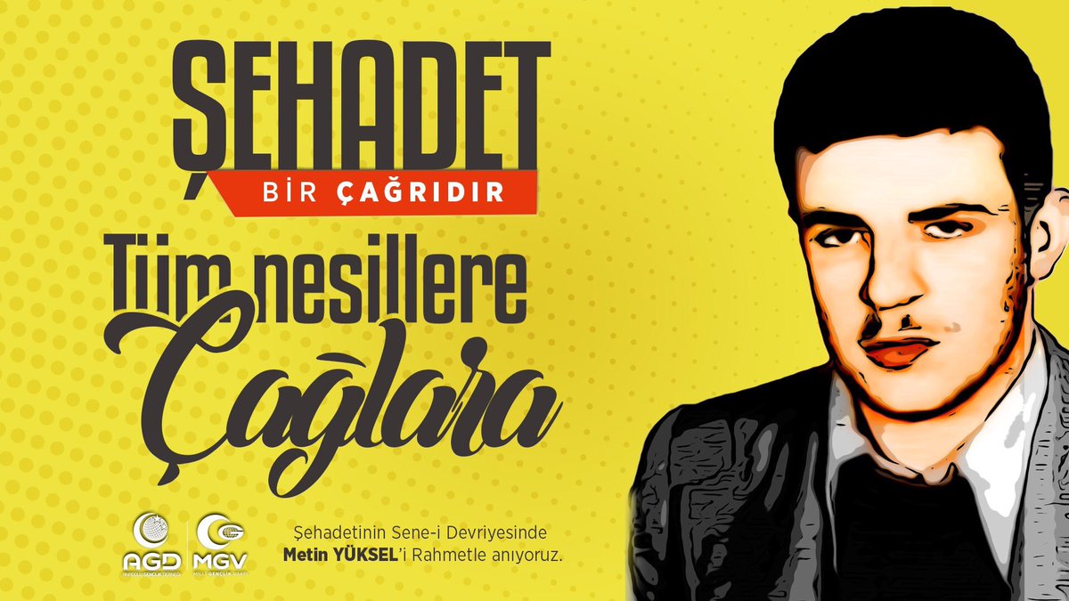 Şehadet Bir Çağrıdır Tüm Nesillere Çağlara.
#MetinYüksel