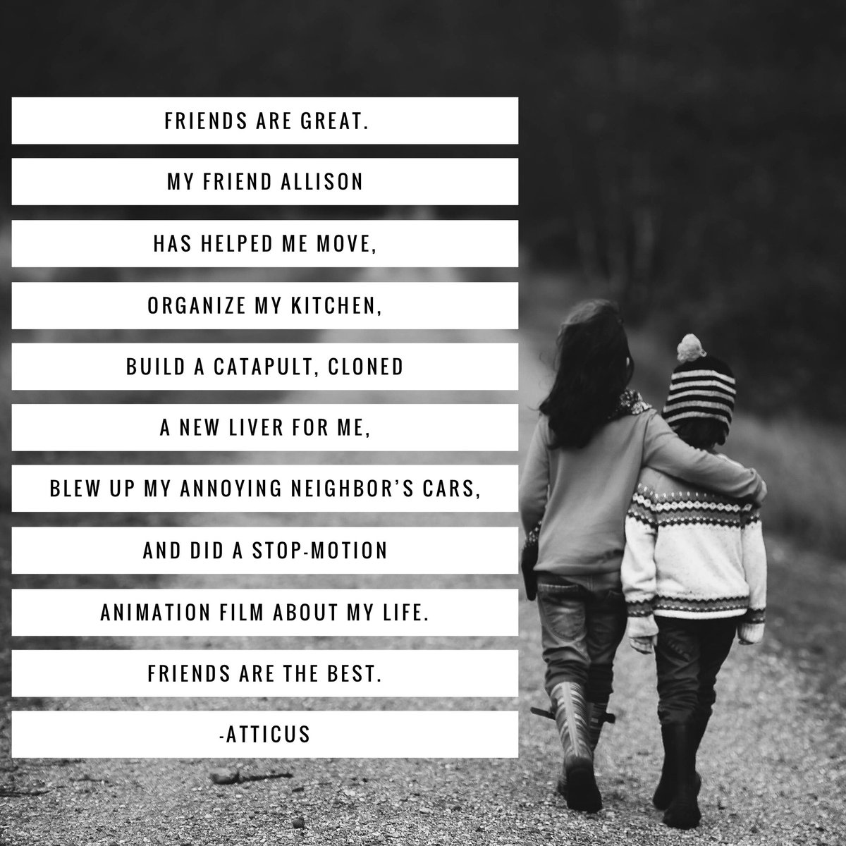 LifeCoachGus's tweet photo. Friendship Friday! What have your friends done for you? https://t.co/wugFhQLdI8