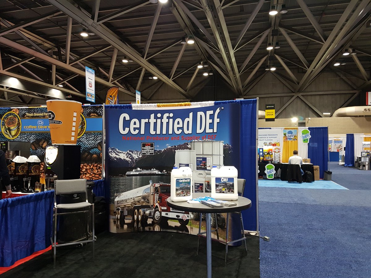 Certified_DEF's tweet photo. Last day at #PACEshow2018!  Booth #455 for all #DEF needs! #dieselexhaustfluid #trucking https://t.co/xwUFeoWmhm