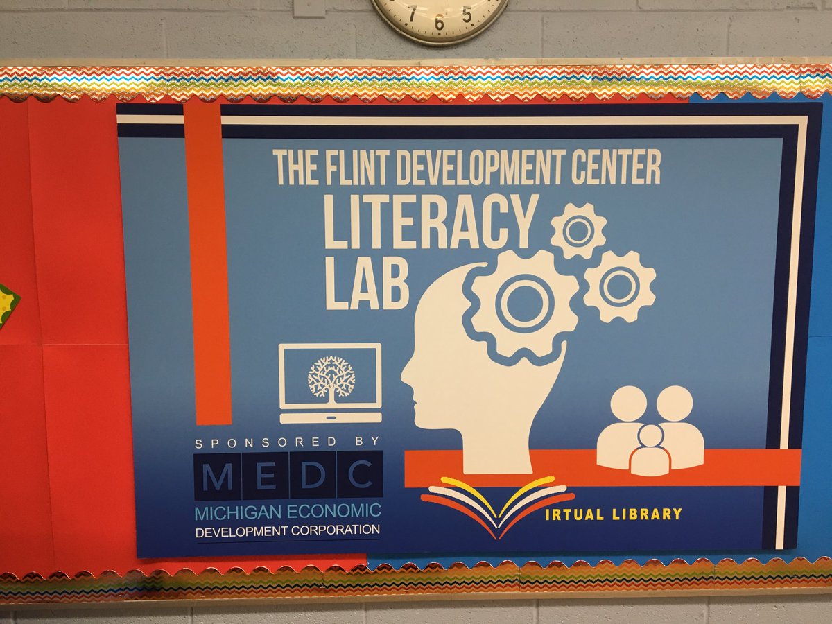 Exited to be in Flint for the grand opening on the Flint Development Center Literacy Lab