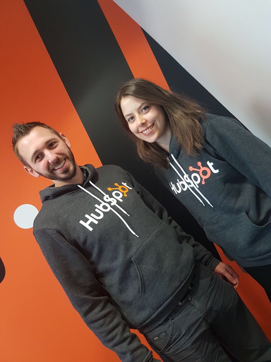 AdamRevsonline's tweet image. Thanks for the new hoodies @BrianHubSpot perfect to wear when we’re #hubspotting. Match our brand colours too! @HubSpot @revsonline #InboundMarketing