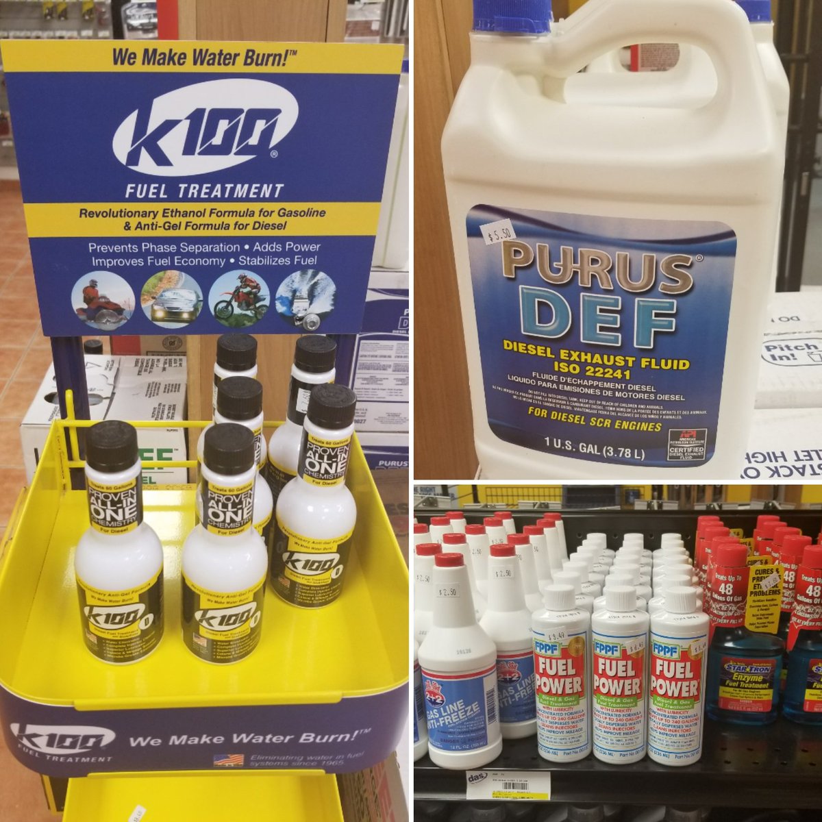 We've got the good stuff for your Diesel and Gas powered engines! Keep things running good while you are on the road and stop in and check out our different products! 
#fueltreatment #diesel #def #gas