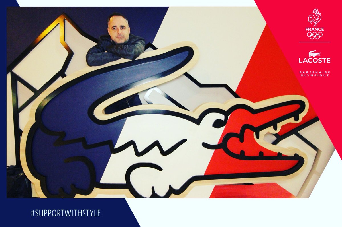 VFactorysport's tweet photo. DERNIÈRE LIGNE DROITE Support France   Pyongchang winter game with French style : the crododile will beat you. .... #lacoste #frenchstyle #snowinparis ##neigeaparis  #wintergames2018  #pyongchangolympics2018  #pyeongchang2018  #skicompetition https://t.co/kNPdiuODqH