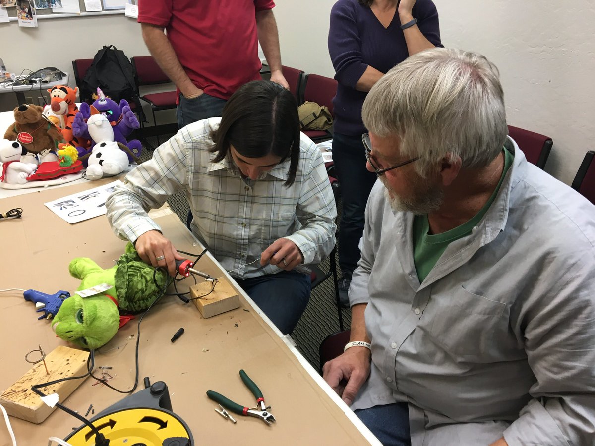 SunnyLibrary's tweet image. We had a blast making switch adapted toys at #azedaztech on Wednesday!