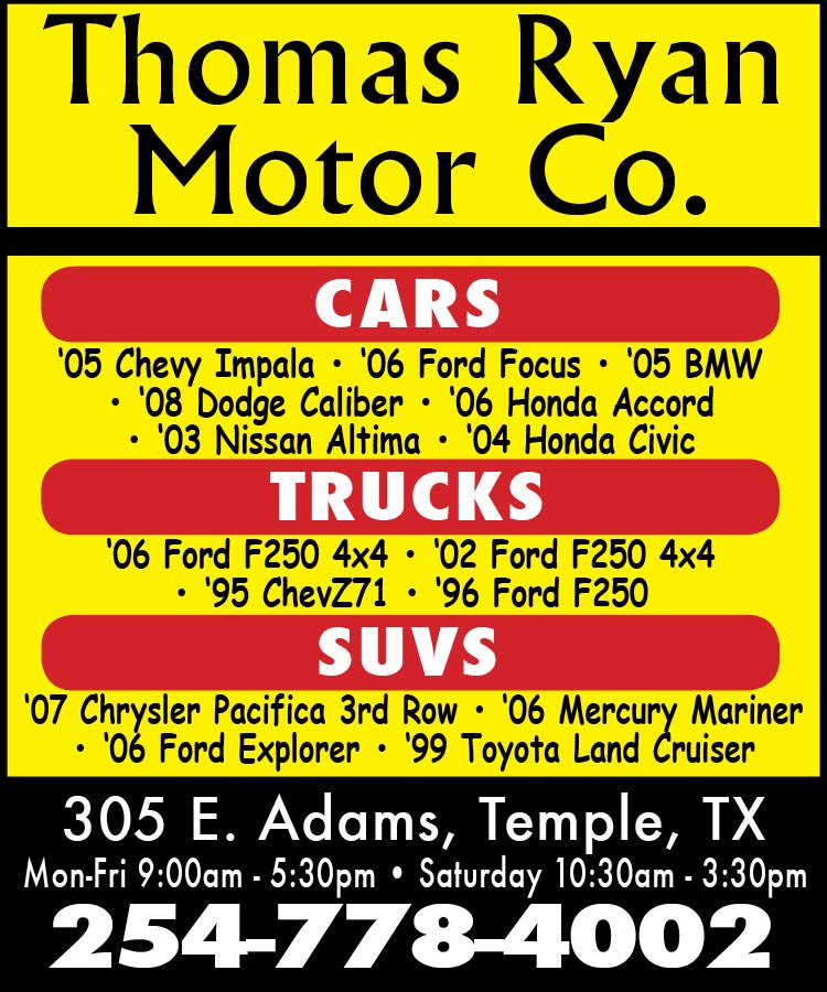 AmClassTemple's tweet photo. Check out their Front Page ad in today's (2/22) edition!  #AmericanClassifieds #Texas #Temple #Killeen #Austin #ThriftyNickel  #ShopSmall #ShopLocal #LocalBusiness #Local #Business #LocalDealership #Dealerships https://t.co/Ruv39sp2ns